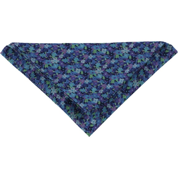 Tommy Hilfiger Mens Floral Pocket Square, Blue, One Size
