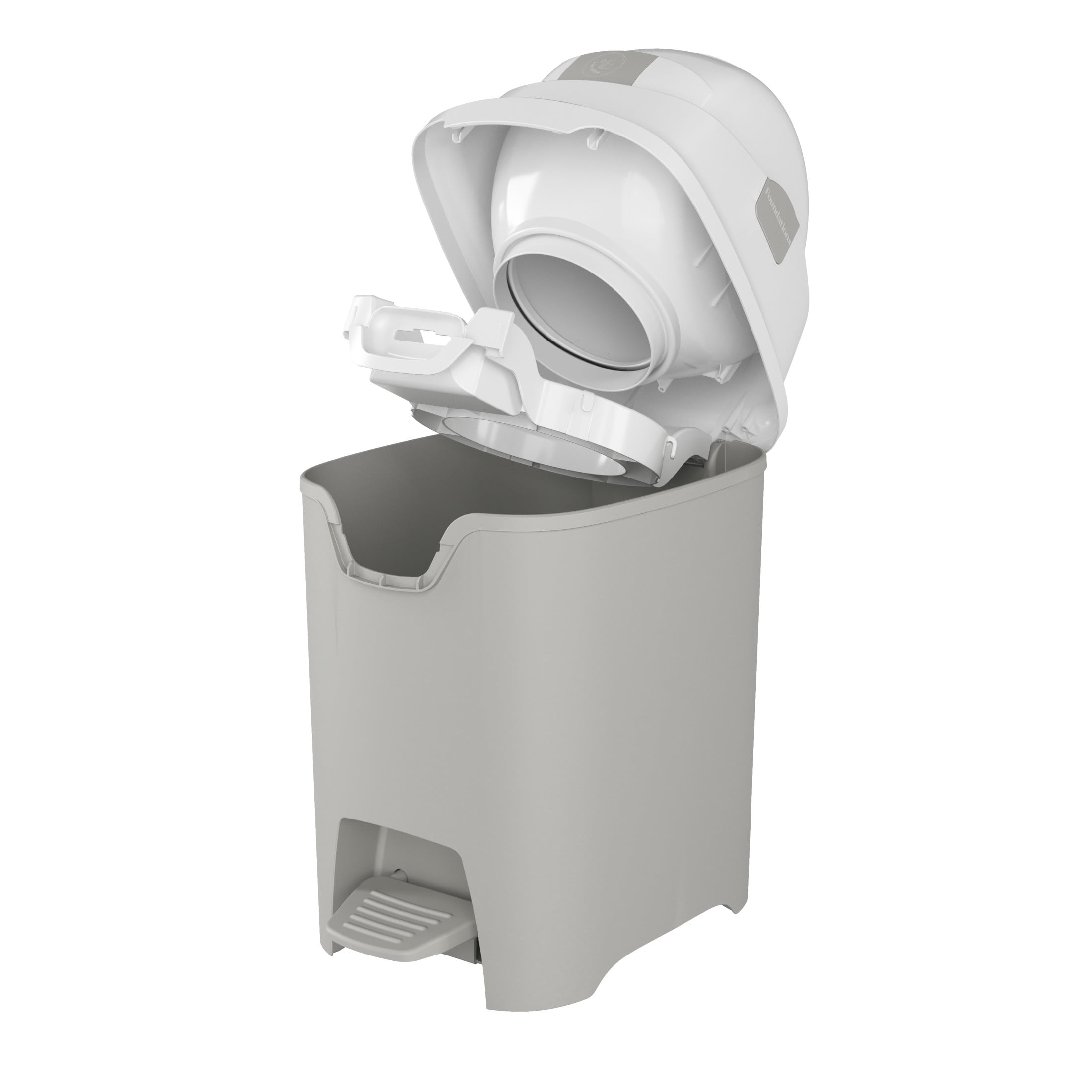 Foundations Premium Hands-Free Small Diaper Pail