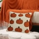 thumbnail image 2 of Cojín de funda de calabaza de bordado de otoño, Terciopelo, Cojín de bordado, Cojín para sofá, 2 of 6
