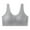 Womens Bras Gray, variant on Womens Everyday Bras, Daisy Bras for Women, Front Snap Closure Padded Bra for Older Senior Women, No Underwire Comfortable Bra M-3XL