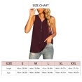 thumbnail image 4 of Camiseta sin mangas para mujer con cierre de cremallera y cuello en V, camisas de gasa sin mangas sueltas para uso en verano, 4 of 4