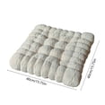 thumbnail image 3 of Insulation Cushion | Lumbar Support Pillow | Back Cushion for Chair & Sofa | Bedroom & Living Room Decor | Polyester Fabric | 40x40x10cm | Multi-Functional Home Pillow, 3 of 6