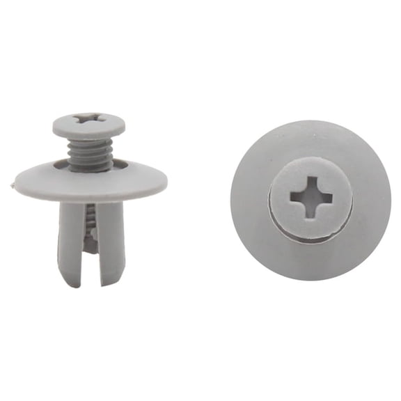 Unique Bargains 20Pcs Gray Car Plastic Rivets Weatherstrip Forming Fender Fastener Clip 8mm