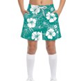 thumbnail image 4 of NAISIBABY Boys Beach Shorts with Pockets, Quick Dry Drawstring Performance Kids Swim Trunks Board Shorts Multicolor 12T, 4 of 9