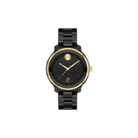 Movado Bold Verso Black Dial Ceramic Women's Watch 3600936
