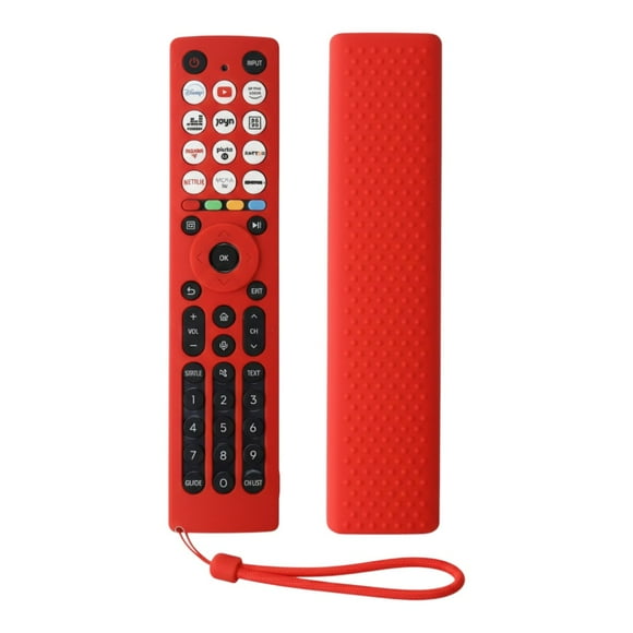 Funda de silicona Para control Hisense 43a4kv 43A6GV Rojo