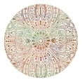 thumbnail image 3 of Unique Loom Lyon Collection Area Rug - Sapphire (8' Round Ivory/Red), 3 of 3