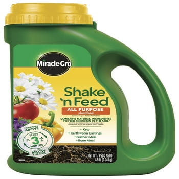 Miracle-Gro Shake 'N Feed All Purpose  Food, 4.5 lb., Feeds up to 3 Months
