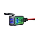thumbnail image 3 of Chargeur de Téléphone mobile interface SAE vers USB 12v Double USB Étanche, 3 of 4