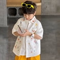 thumbnail image 5 of MUXiin Toddler Boys Dinosaur Shark T-Shirts Short Sleeve Car Excavator Graphic Tees,White 11-12 Years, 5 of 8