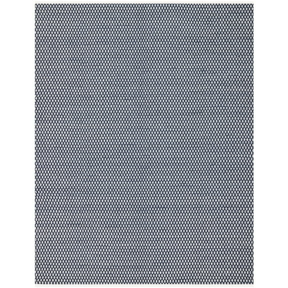 SAFAVIEH Boston Angelica Diamond Trellis Cotton Area Rug, Navy, 2'6" x 4'