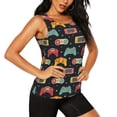 thumbnail image 2 of Lsque Retro Video Game Printed Workout Tank Tops for Women, Athletic Sports Tank Tops, Compression Sleeveless Dry Fit Shirts,Sleeveless Yoga Shirt-Large, 2 of 9