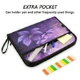 thumbnail image 2 of Organ Folder 14.2 x 0.8 x 10.6 Inches 13 Separate Pockets A4 Size Documents Folder A Sort Storage File Manager For The Home Office Purple Flower Picture, 2 of 7