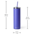 thumbnail image 6 of Cupture Stainless Steel Skinny Insulated Tumbler Cup with Lid and Reusable Straw - 16 oz (Ultra Violet), 6 of 12