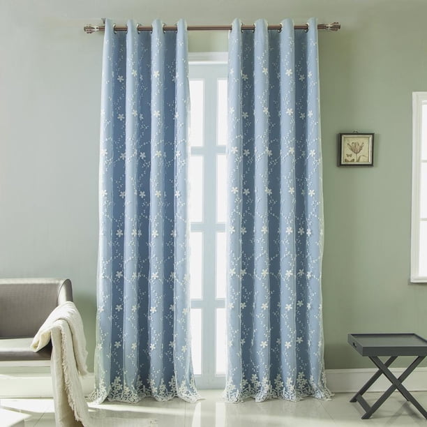 Cortinas Opacas de Moda para Dormitorio: Cortinas de Ventana Que Oscurecen Habitación con Reducción de lámpara 140x175cm Macarena Cortinas de oscurecimiento de la sala de estar