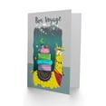 thumbnail image 2 of Llama Bon Voyage Farewell Greetings Card Plus Envelope Blank inside, 2 of 3