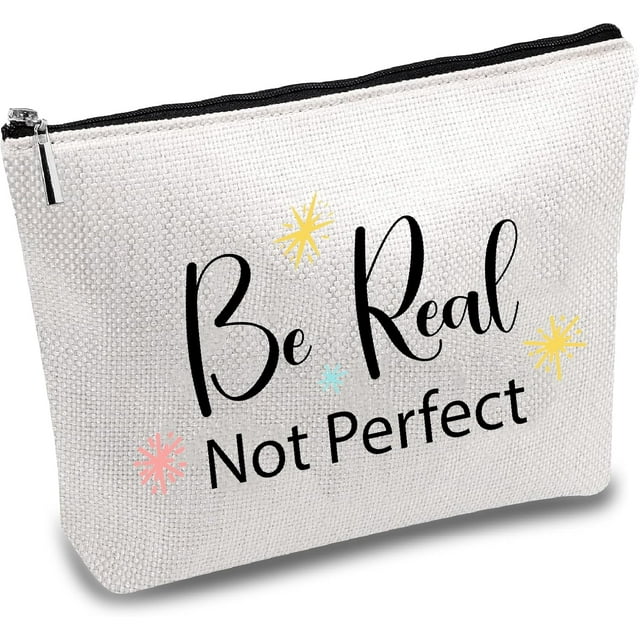 Bolsas de maquillaje para mujer, neceser de viaje con cremallera, estuche multiusos para artículos de tocador, organizador de almacenamiento, regalos motivacionales.