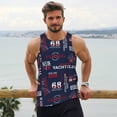 thumbnail image 6 of Fuzoiu Nautical Style Sailboat Print Men's Workout Tank Tops,Sleeveless Gym Shirt Quick Dry,Fitness Bodybuilding T-Shirt,Muscle Athletic Workout Tee-4X-Large, 6 of 7