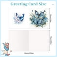 thumbnail image 2 of 6pcs Diamond Painting Kit Greeting Card, Pretty Butterfly 5D DIY Diamond Handmade Holiday Greeting Card with Envelope, Christmas Gift Congratulation, 2 of 7