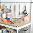thumbnail image 4 of Design Ideas MeshWorks Metal Storage Wood Top Shelving Unit Rack, Silver, 4 of 11