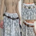 thumbnail image 4 of Aellinatey Bohemian Crochet Belt Self Knotted WaistBand Ethnic Waist Belt Women Waiststrap, 4 of 16