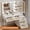 Gold, variant on Ataucjin Makeup Vanity with Lighted Mirror, Vanity Mirror with Lights and Table & Power Outlet, Vanity Desk with Power Strip, Adjustable Lighting, 5 Drawers, for Bedroom, Dressing Room, White & Gold