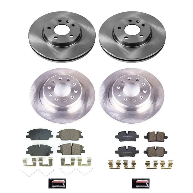 PowerStop Front and Rear Stock Replacement Brake Pad and Rotor Kit Fits: CHEVROLET GMC Select Models KOE8799