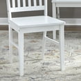 thumbnail image 3 of TMS Shaker Slat-Back Dining Wood Chair, Set of 4, White, 3 of 8