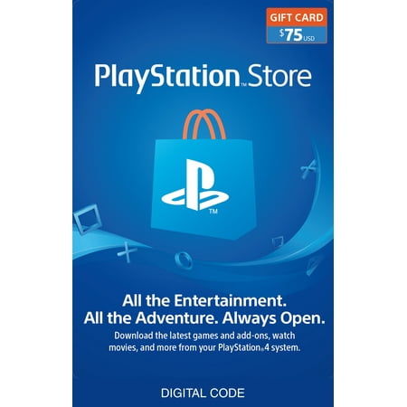 $75 PlayStation Store Gift Card [Digital Download]