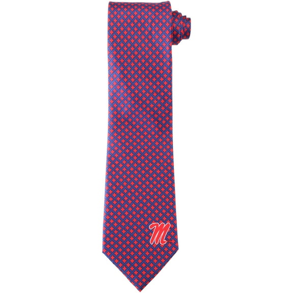 Men's Ole Miss Rebels Diamante Print Silk Tie