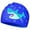Blue, variant on RUIG Kids Swim Cap Durable Silicone Swim Caps for Boys Girls Toddler Waterproof Bathing Pool Swimming Caps Comfortable Shark Swimming Hats for Long and Short Hair,Pool Party Essentials