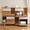Brown, variant on BRBR 2-in-1 Cat Litter Box Enclosure Side End Table for 2 Cats, Indoor Cat House with Storage, Modern Cabinet for Living Room, Hallway - Natural