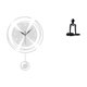 thumbnail image 5 of Reloj De Pared Acrílico Con Grandes Números Arábigos Y Escultura De Pensador Abstracto Para Cocina, Estudio, Dormitorio, Estantería, Armario Y Chimenea., 5 of 8