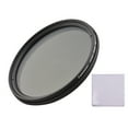 thumbnail image 1 of Camnoon 49mm Multi-Coated Variable ND Filter ND2-ND400 Adjustable Neutral Density Filter with Cleaning Cloth for, 1 of 8