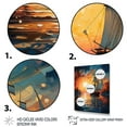 thumbnail image 3 of Designart "Dreams Sailboat Seafaring wall art II" Nautical & Beach Floater Framed Wall Art Living Room, 3 of 7