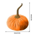 thumbnail image 2 of Velvet Pumpkins Fall Decor, Reusable Fabric Foam Pumpkins for Thanksgiving Centerpieces, Halloween Displays Autumn Home Accents, Table Scatter Tiered Trays Mantel Decor, 2 of 6