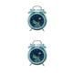 thumbnail image 1 of Yuarrent Reloj despertador silencioso con doble campana luminosa con luz de fondo marco de Metal lámpara de para estudiantes y niños para Type1 NO1, 1 of 6