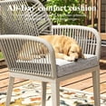 thumbnail image 4 of LayinSun Outdoor Dining Set for 10, 11 Pieces Patio Furniture Sets with Aluminum Dining Table and Rope Weave Chairs, 4 of 7
