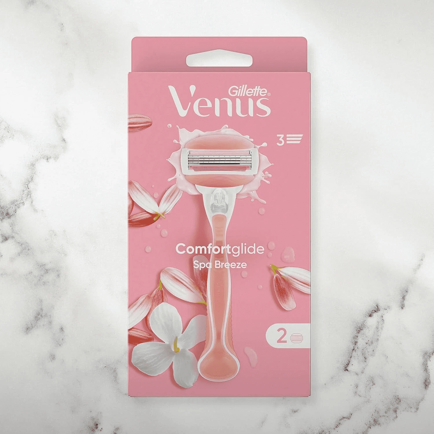 Gillette Venus Spa Women Razor + 1 Razor Handle & 2 Razor Blade Refills
