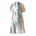 thumbnail image 4 of Generic Womens Plus Size Short Sleeve Dress Summer Midi Casual Tiered Crew Neck Aline Flowy Loose Dresses with Pockets, 4 of 4