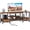 Brown-47'', variant on Nextay 47-inch TV Stand with USB Charging Station, Rustic Brown Media Console for TVs up to 65 Inch, 2 Fabric Drawers & Open Shelves