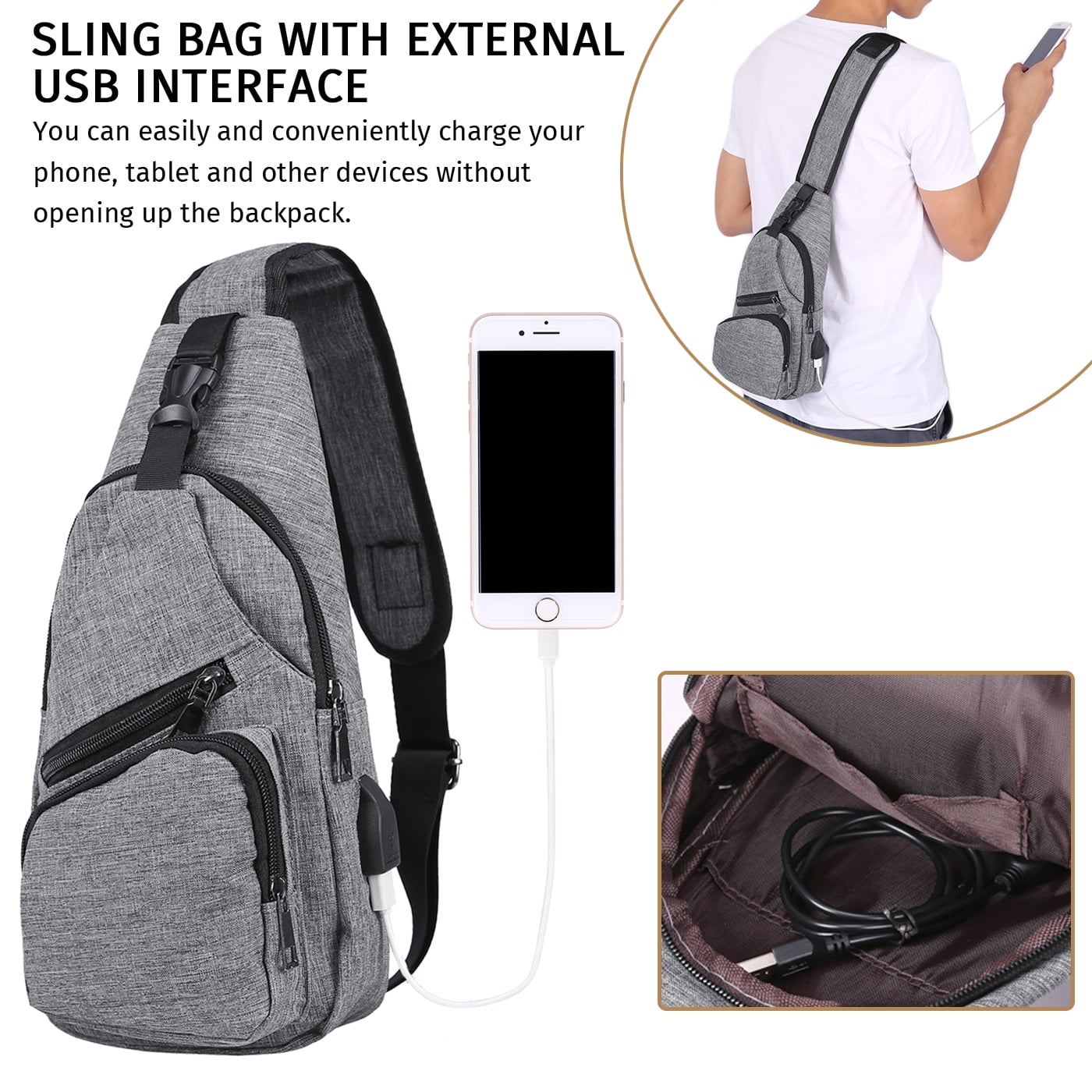 one arm sling backpack