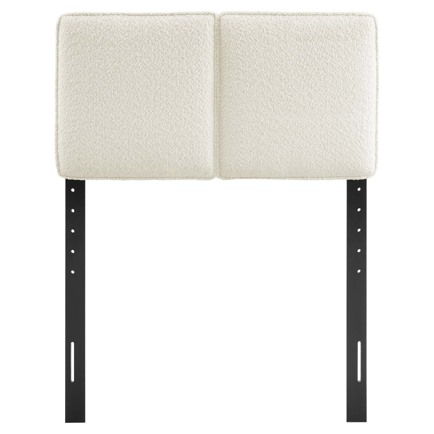Headboard, Twin Size, Cream Off White, Fabric, French Bedroom, Modern Contemporary HB36835