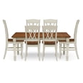 thumbnail image 1 of Homestyles Monarch Ensemble de Salle à Manger 7 Pcs en Bois Blanc Cassé, 1 of 5