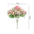 thumbnail image 3 of Fasiaou 7pcs Artificial Rose Flowers Long Stem Fake Silk Roses for DIY Wedding Bouquet Table Centerpiece Home Decor (Light Pink), 3 of 7