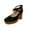 Black, variant on OAVQHLG3B Sandals for Women Women's Cute Casual Buckle High Heeled Thick Heeled Shallow Platform Shoes