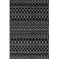 thumbnail image 2 of Unique Loom Moroccan Trellis Collection Area Rug - Mamounia (6' 1" x 9' Rectangle Black/Ivory), 2 of 6