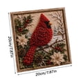 thumbnail image 3 of Christmas Punch Needle Kit, DIY Punch Needle Painting Starter Set For Adults, Includes Plastic Punch Tools, Relaxing Solo Crafting Activity For Indoor Use(E-Style), 3 of 8