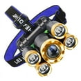 thumbnail image 1 of Head Lamp 5 LED Plastic Hight Bright Rechargeable 4 Modes 90° Adjustable Head Flashlight Light with Charger, 1 of 6