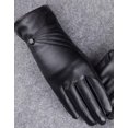 thumbnail image 2 of Utoimkio Women's Leather Cashmere Lined Gloves Winter Warm Gloves for Outdoor Driving Hiking, 2 of 5
